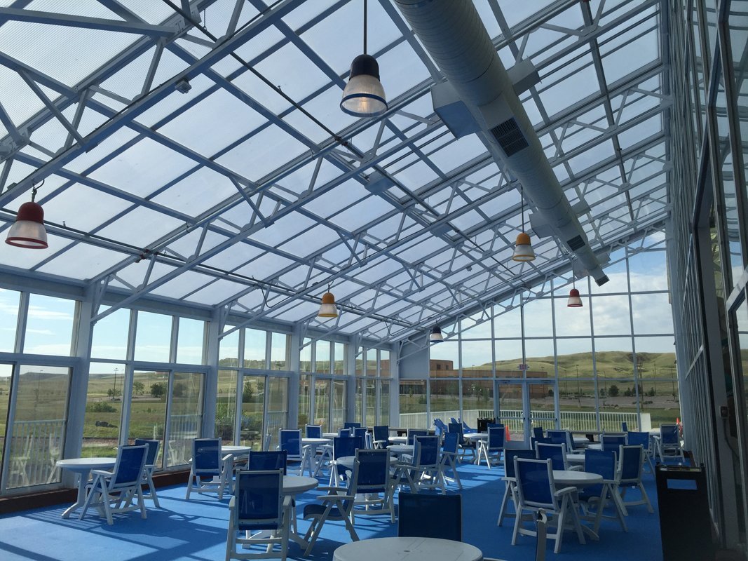 OpenAire added a Slider's Bar and Grill as a restaurant addition to Watiki Indoor Waterpark with retractable roof in Rapid City, South Dakota.